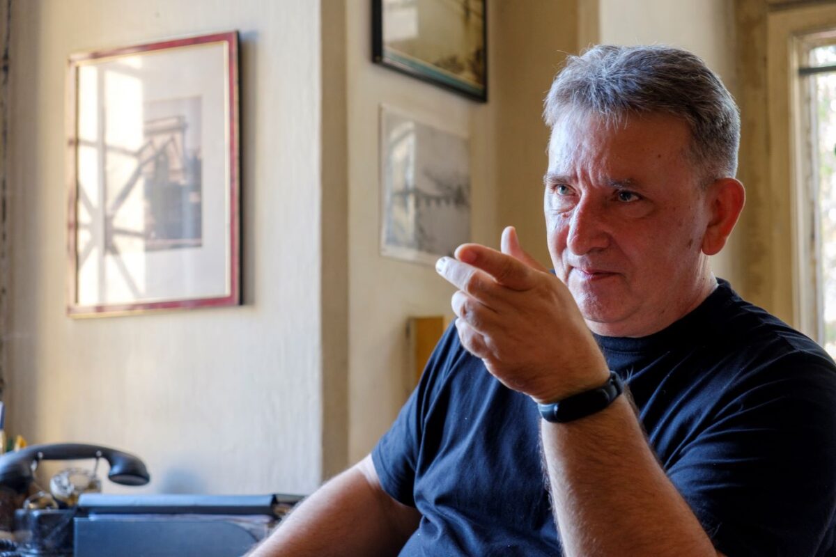 A Lánchíd hídmestere, Fazekas János. Fotó: Tóth Tibor