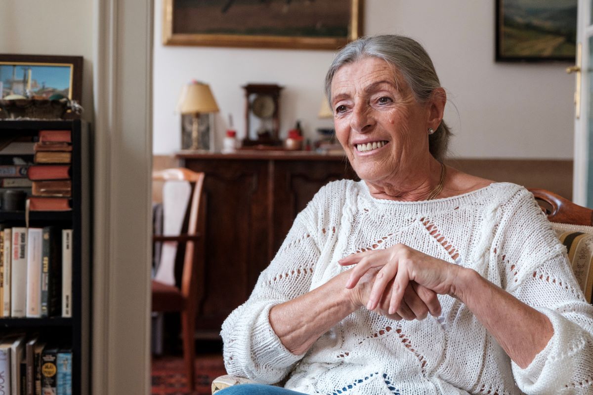 Seibriger Erzsébet otthonában, 2025. Fotó: Tóth Tibor