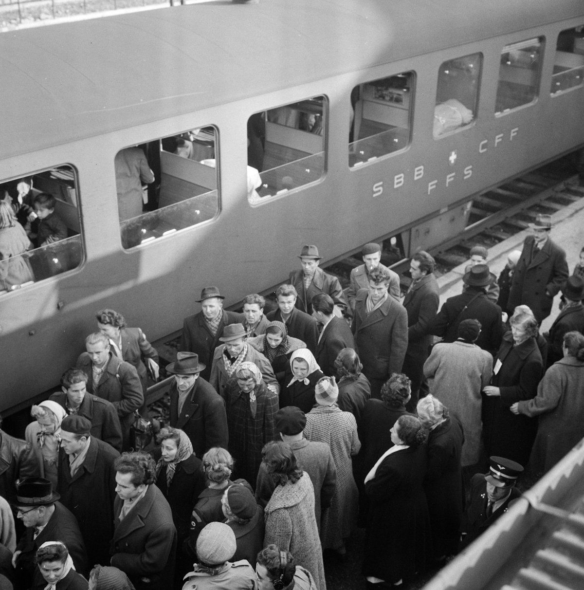 '56-os menekültek a svájci Buchsban (Forrás: Fortepan/Comet Photo AG/Jack Metzger)