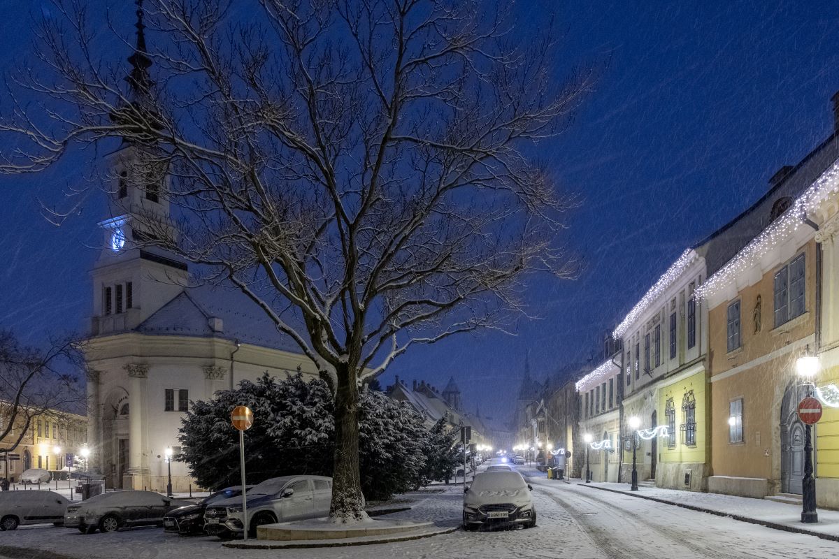 Hóesés 2026 elején. Fotó: Tóth Tibor