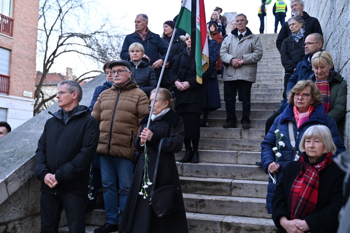 A Budavári Önkormányzat megemlékezése a Kommunizmus Áldozatainak emléknapján. Fotó: Törő Balázs