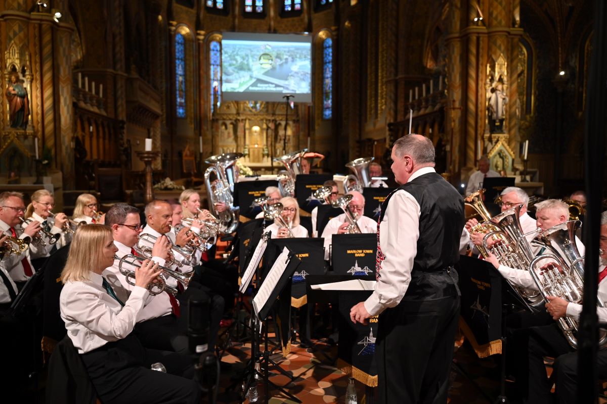 A Marlow Town Band koncertje a Mátyás-templomban. Fotó: Törő Balázs
