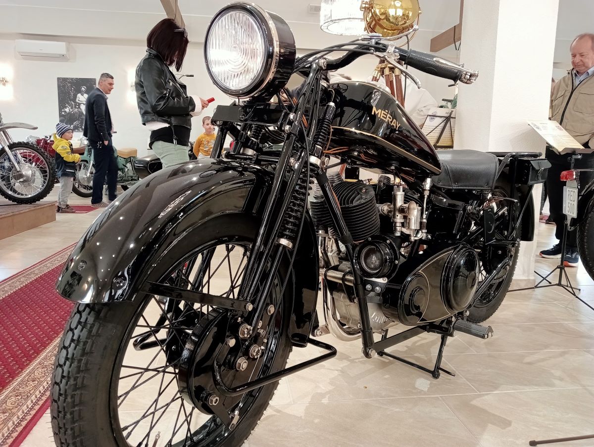 A Méray 1000 magyar fejlesztésű motorbicikli az 1930-as évekből. Fotó: Kuthi Áron