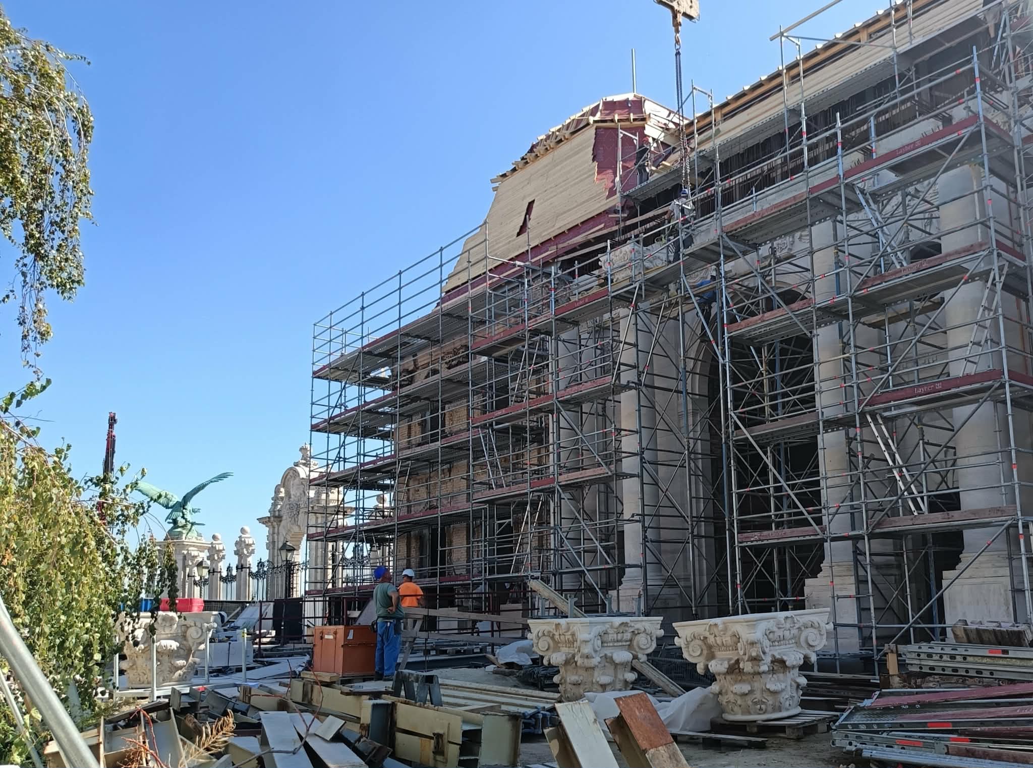 A Budavári Palota északi homlokzata 2026. szeptember 16-án. Fotó: Kuthi Áron